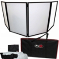 ProX 4 Panel Collapse-and-Go DJ Facade Package, Black Frame (MK3)